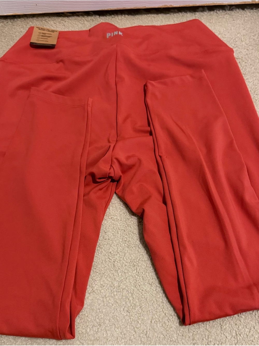 Victoria's Secret Pink Men's Red Joggers with Side Pockets